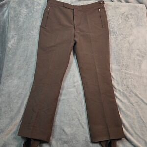 Bogner Fortiss Vintage Men Ski Pants 36 Brown Wool Blend Stirrup Western Germany